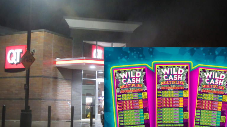 WOMAN WINS LOTTERY AT PLAZA ROAD QUIK TRIP GAS STATION