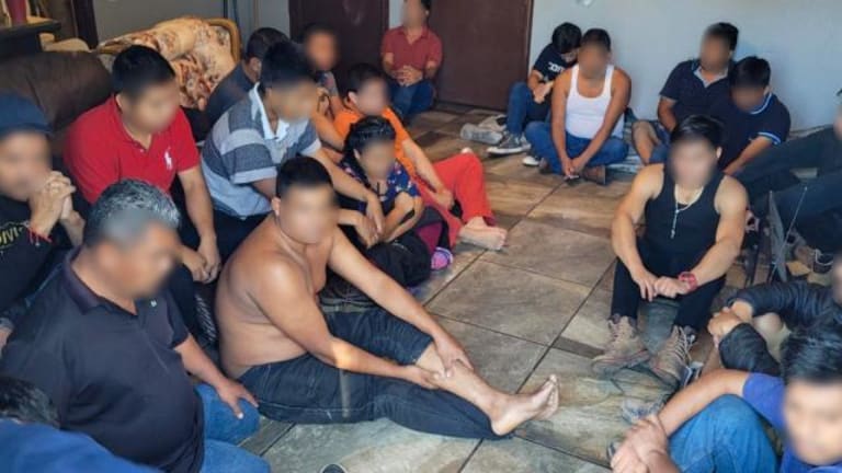40 ILLEGAL IMMIGRANTS LIVING IN MIGRANT STASH HOUSE