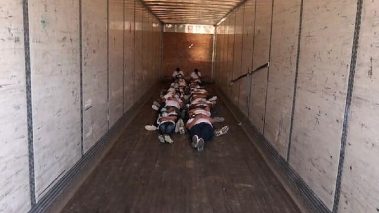 
28 ILLEGAL IMMIGRANTS FOUND HIDING IN 18-WHEELER TRUCK 