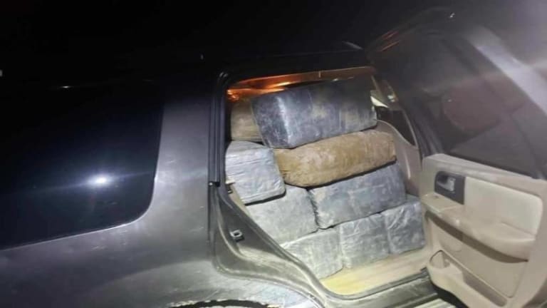 TRUCK FULL OF MARIJUANA DISCOVERED, DRIVER NO WHERE TO BE FOUND  