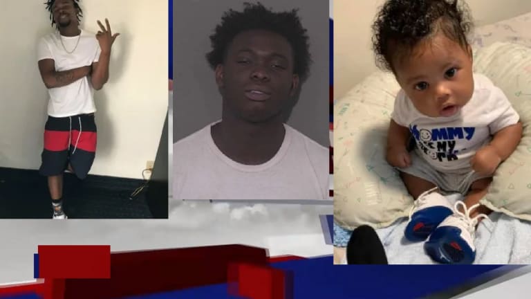 SUSPECT ARRESTED IN DOUBLE MURDER OF FATHER AND BABY SON