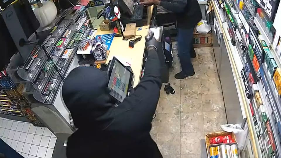 VIDEO: ARMED GAS STATION ROBBERY, SUSPECT EMPTIES REGISTER