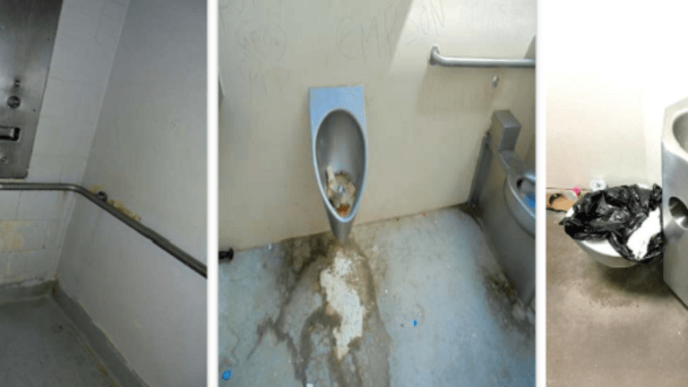 IMMIGRATION DETENTION FACILITIES HAD MOLDED SHOWERS AND TOILETS 