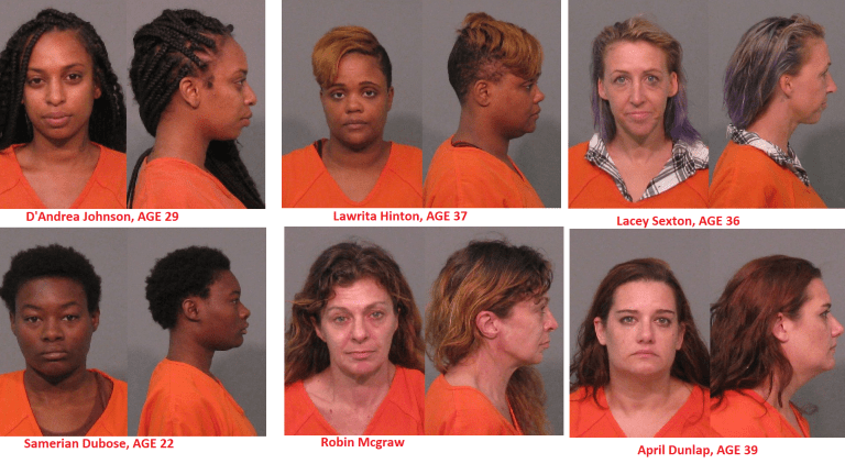 SEVERAL CHARLOTTE WOMEN CHARGED IN SOUTH CAROLINA PROSTITUTION STING 