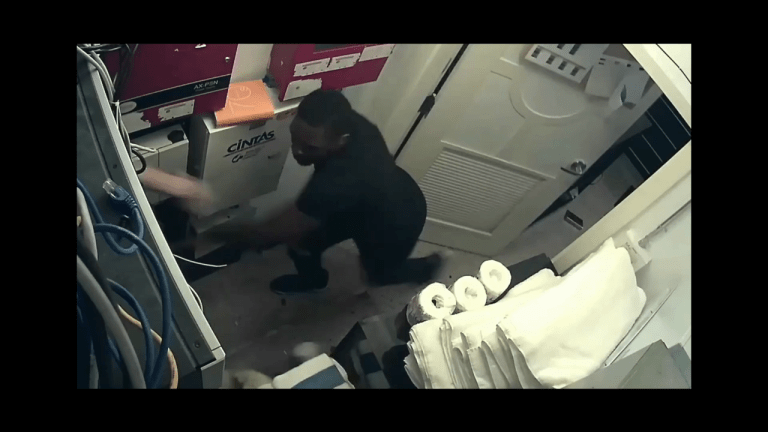 VIDEO: SUSPECT BEATS HOTEL MANAGER IN OFFICE OVER ALLEGED CREDIT CARD FRAUD 