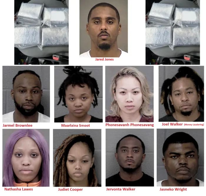 $500,000 in cash was seized after 1,000 kilos of cocaine were sold and moved around Charlotte