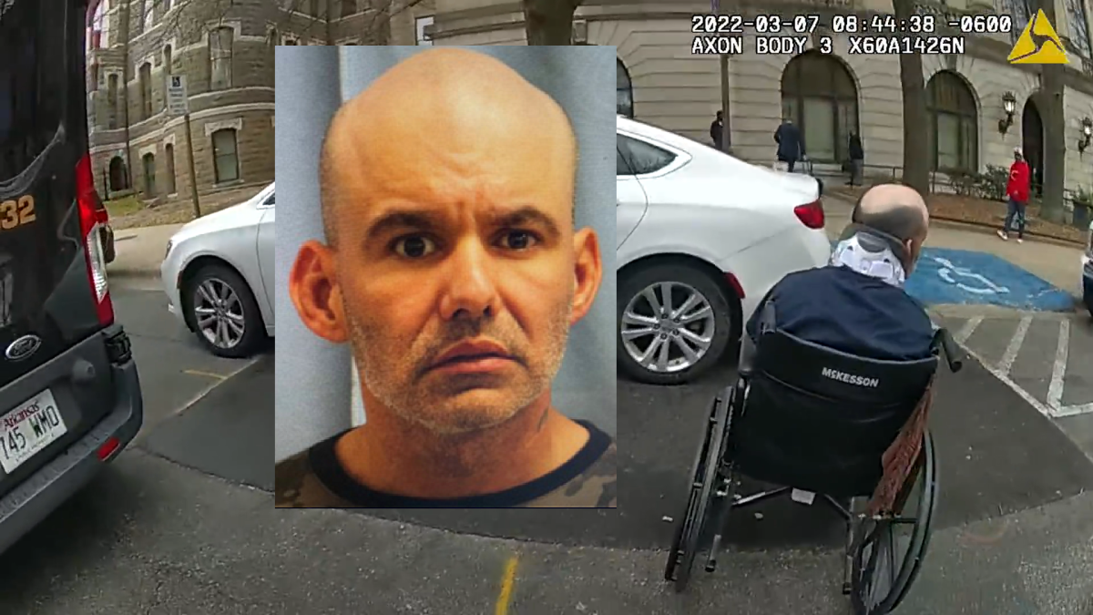 Video shows the moments an inmate in a wheelchair ran for his freedom