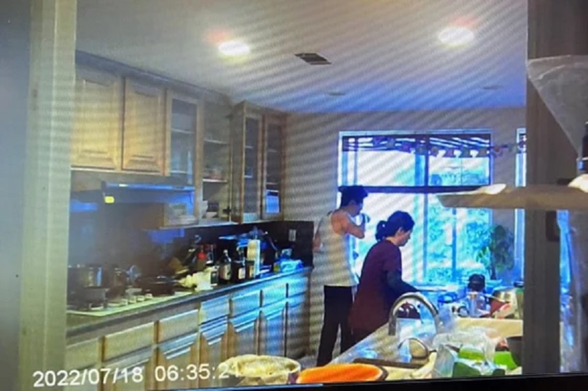 Still video shows Dr. Yue Yu pouring Drano in her husbands lemonade