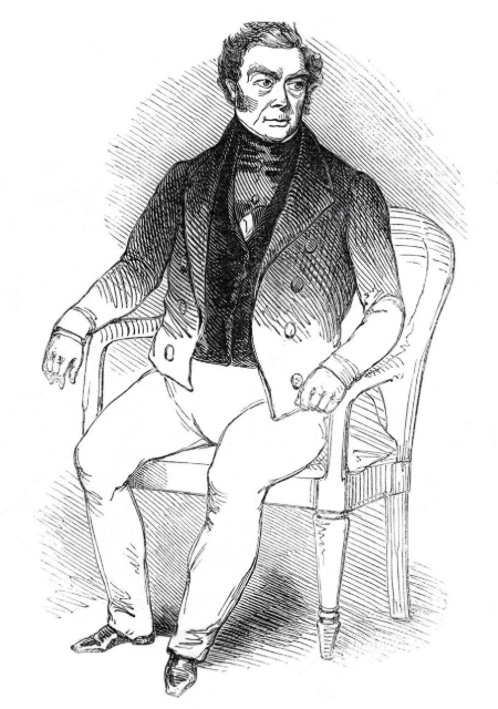 Engraving representing Eugène-François Vidocq, published in an article devoted to a detective stay in London. The illustrated London News, March 29, 1845. | Unknown artist / The illustrated London News / Public Domaine via Wikimedia Commons