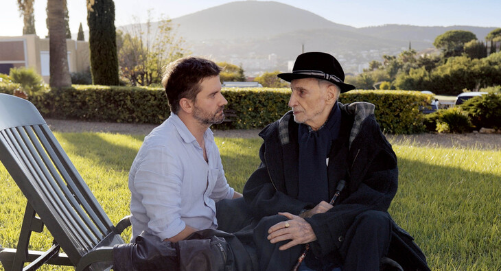 Jean-Luc (Pascal Cervo) and Charles (Paul Vecchiali), who has revelations to make, at the end of his way. | The crossing