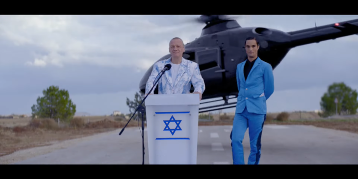 The extremely wealthy sponsor of the fascist anthem for which Y. agrees to compose the music. | Screenshot Les Films du Losange via YouTube