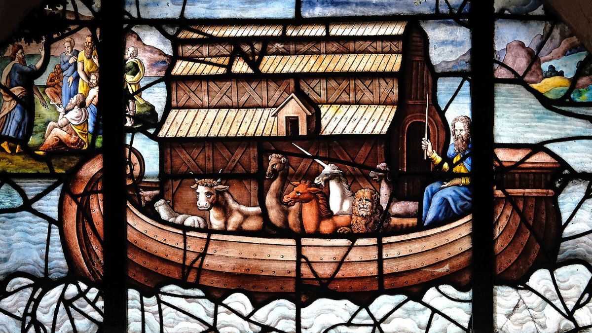 The Bible only mentions two animals aboard Noah's ark: where did all the others come from?