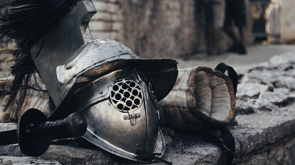 Were there gladiators in the arenas of ancient Rome?