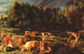 A mysterious urinating cow has disappeared from a Rubens painting stolen by the Nazis, and that changes everything