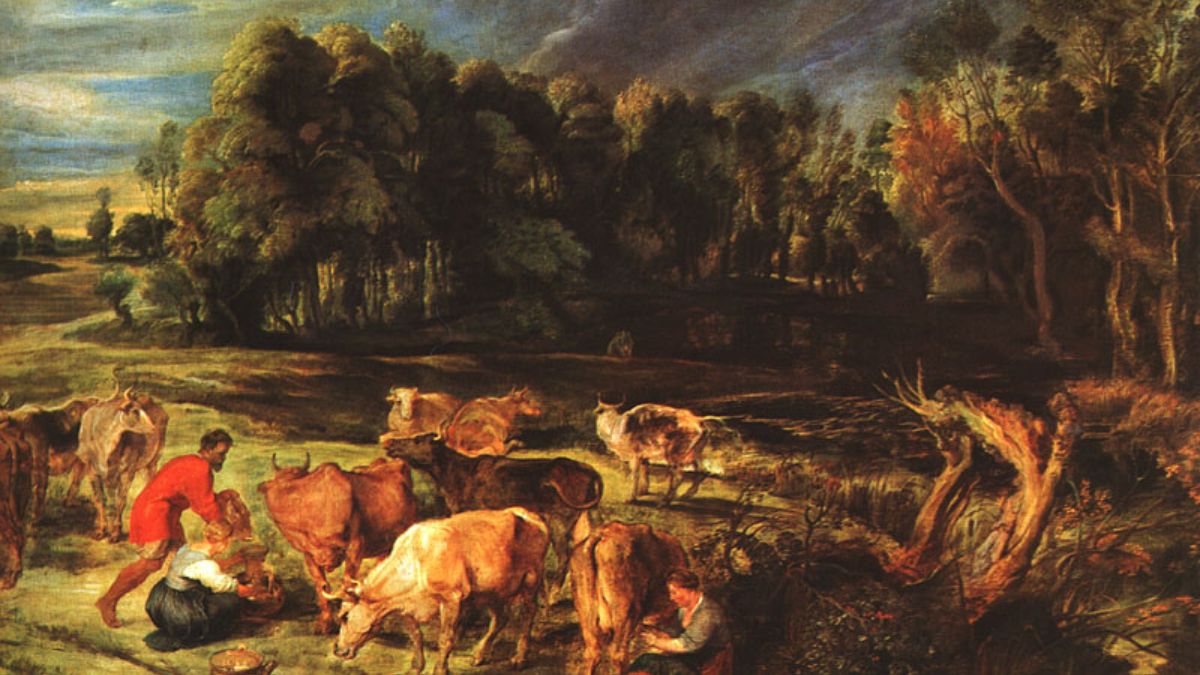 A mysterious urinating cow has disappeared from a Rubens painting stolen by the Nazis, and that changes everything