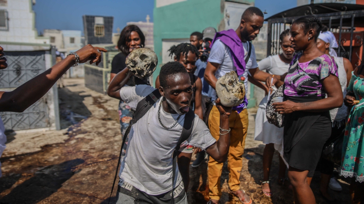 Why is the figure of the zombie also present in Haiti?
