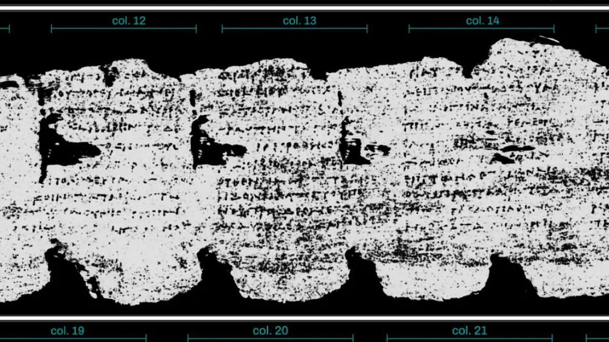 Manuscripts buried 2,000 years ago by Vesuvius finally deciphered by artificial intelligence