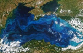 Visible from space, a strange turquoise color invades the Black Sea