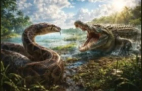 A fossil vertebra reveals that a python about four meters long lived in Taiwan during the Pleistocene