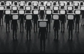 How does information overload influence the evolution of stupidity?