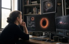 Do you know why a black hole "tiny" can power jets that cross hundreds of thousands of light years?